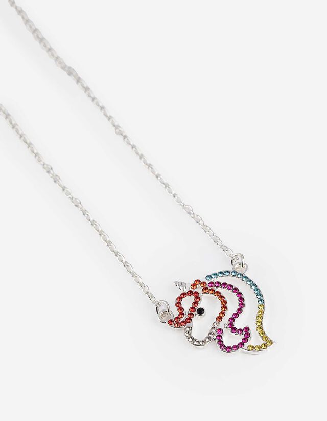 Collana - Pietre decorative - argento