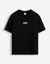 T-shirt - Wafelstructuur - Zwart