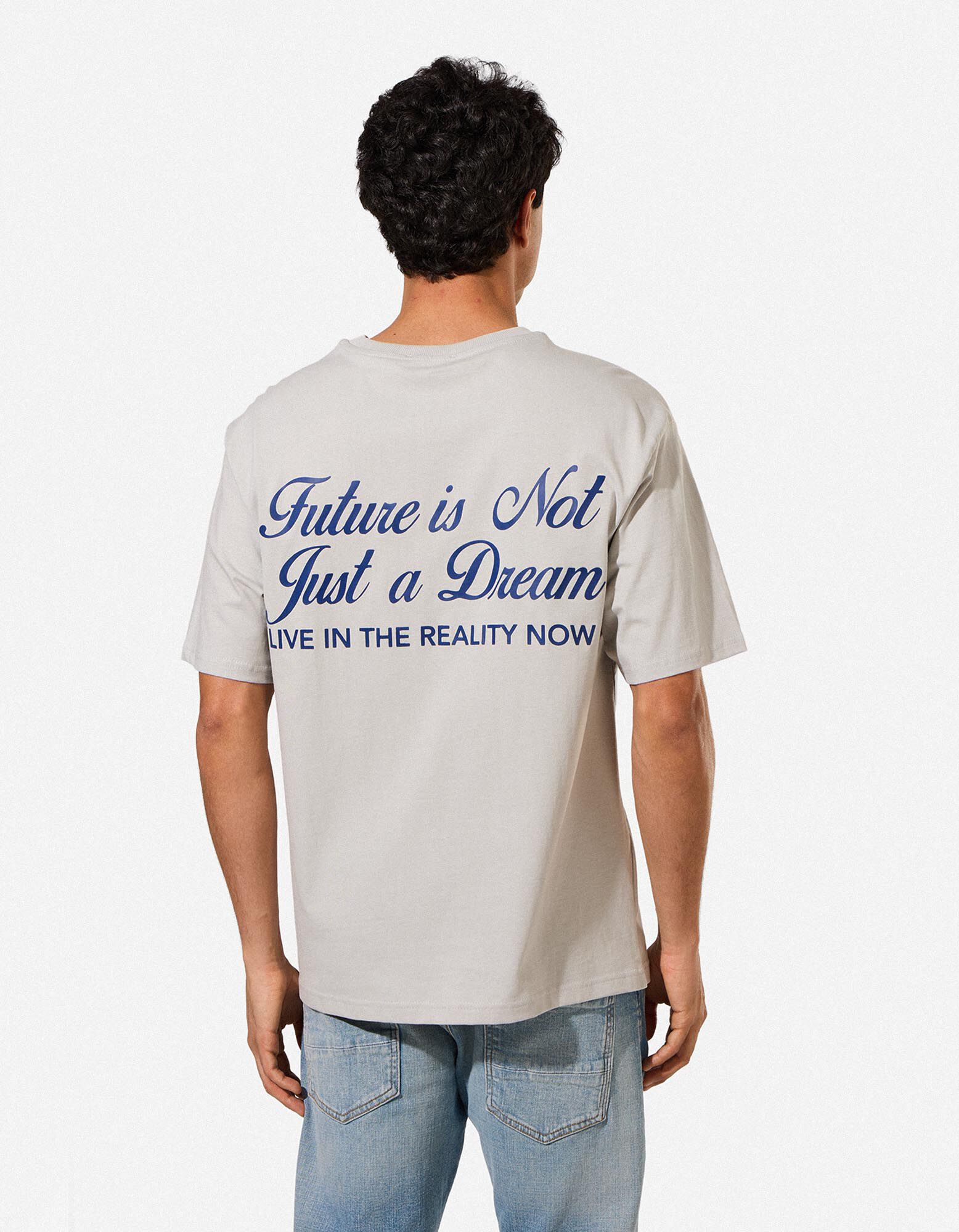 T-Shirt - R&uuml;ckenprint - hellblau