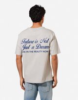 T-Shirt - R&uuml;ckenprint - hellblau