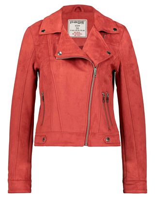 Damen Bikerjacke in Lederoptik