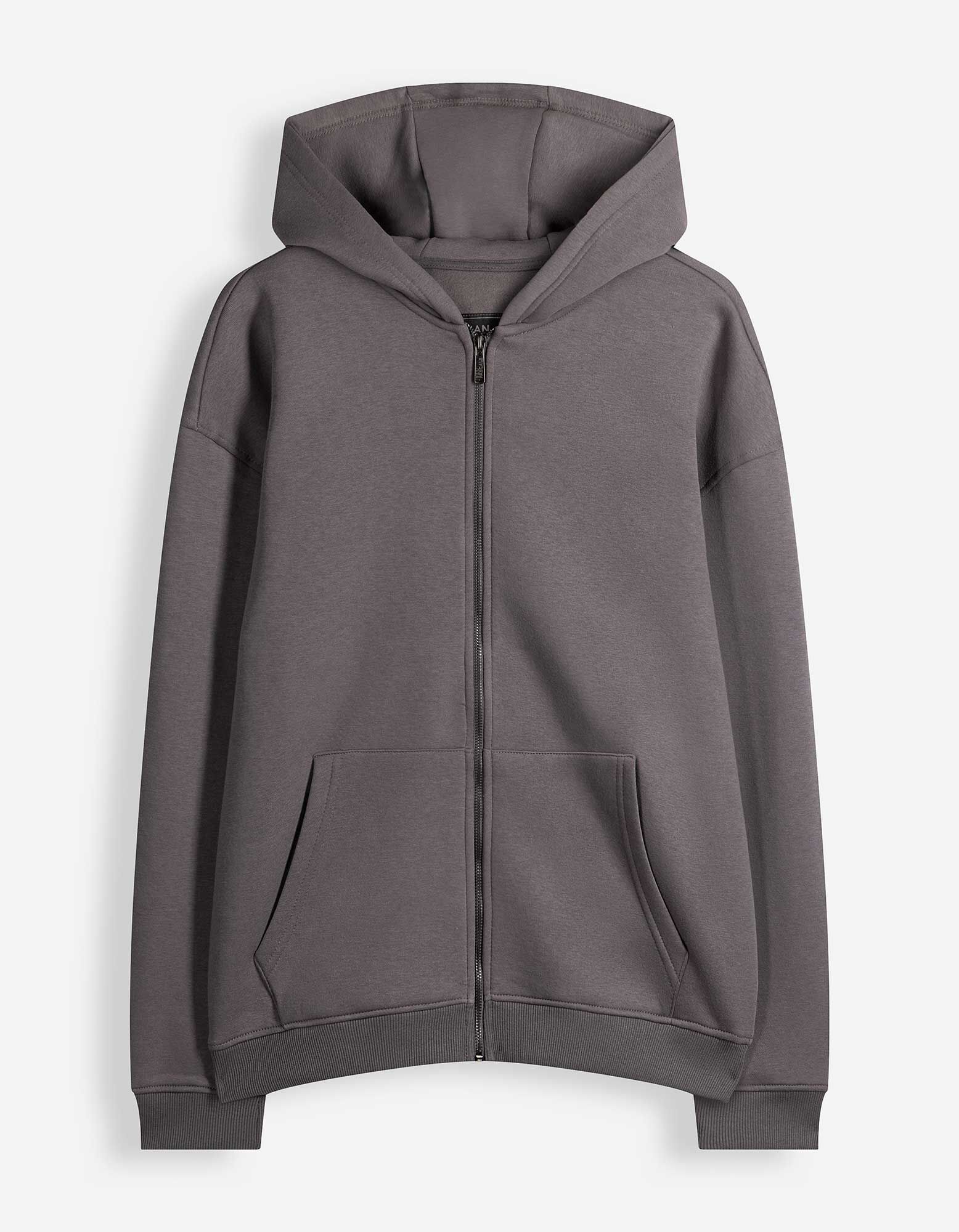 Sweatjacke - Oversized Fit - Dunkelgrau