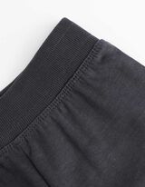 Set pijama alcătuit din bluză și pantaloni scurți - Imprimeu cu dinozauri - Gri inchis