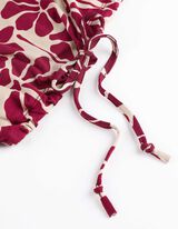 T-Shirt - Viskose-Mix - dunkelrot