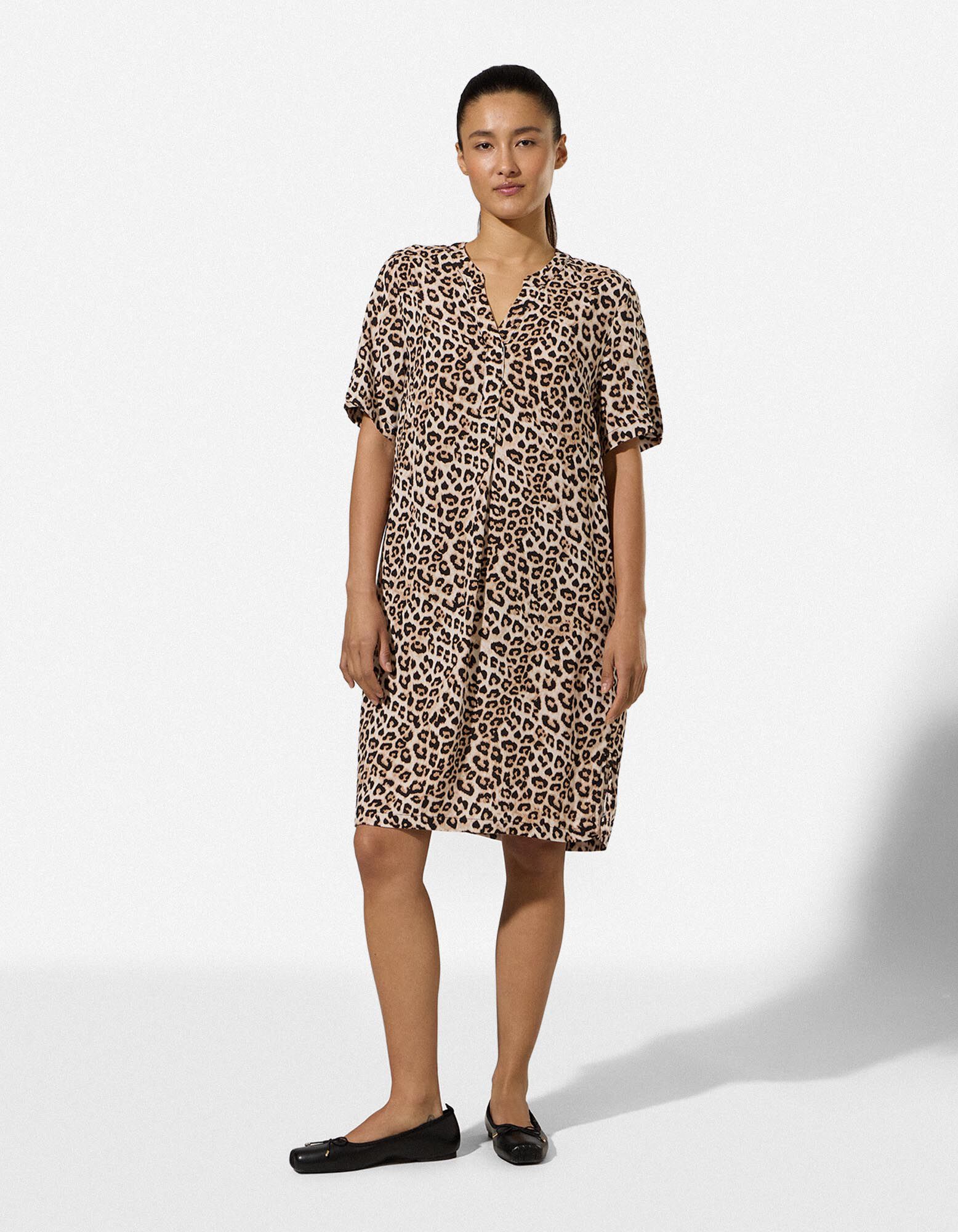 Jurk - Print all-over - Beige