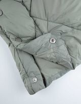 Ilga liemenė - Gobtuvas su įvertu raišteliu - tamsiai zalias