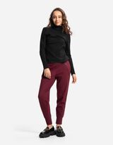 Bluză de corp cu mânecă lungă - Guler rulat - Negru