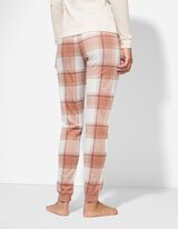 Pyjama Set aus Langarmshirt und Hose - weiß