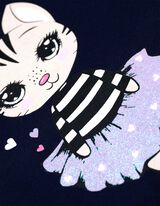 Rochie - Imprimeu - Albastru inchis