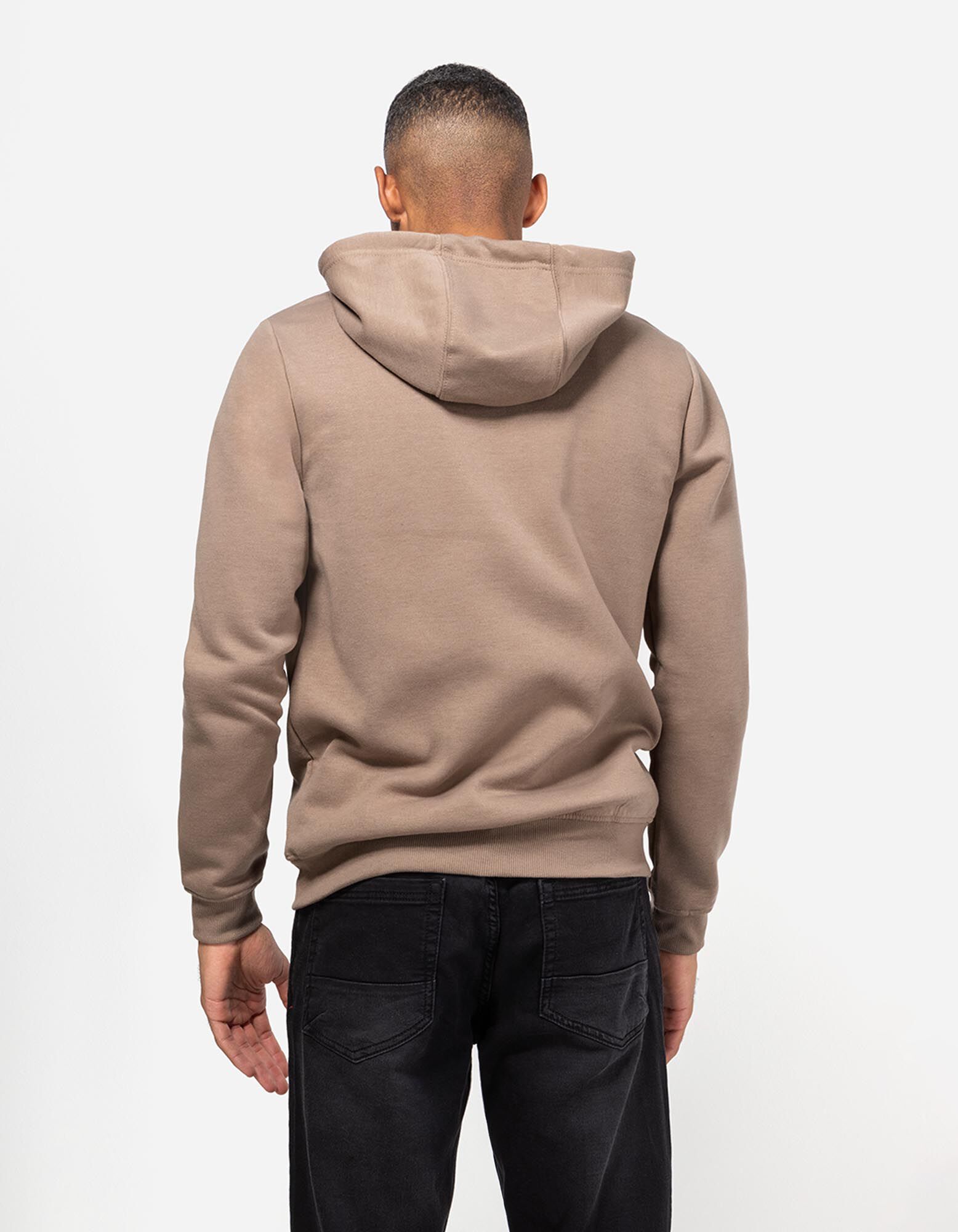 Felpa aperta - Cappuccio con coulisse - marrone chiaro