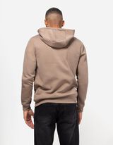 Sweatjacke - Kapuze mit Tunnelzug - hellbraun