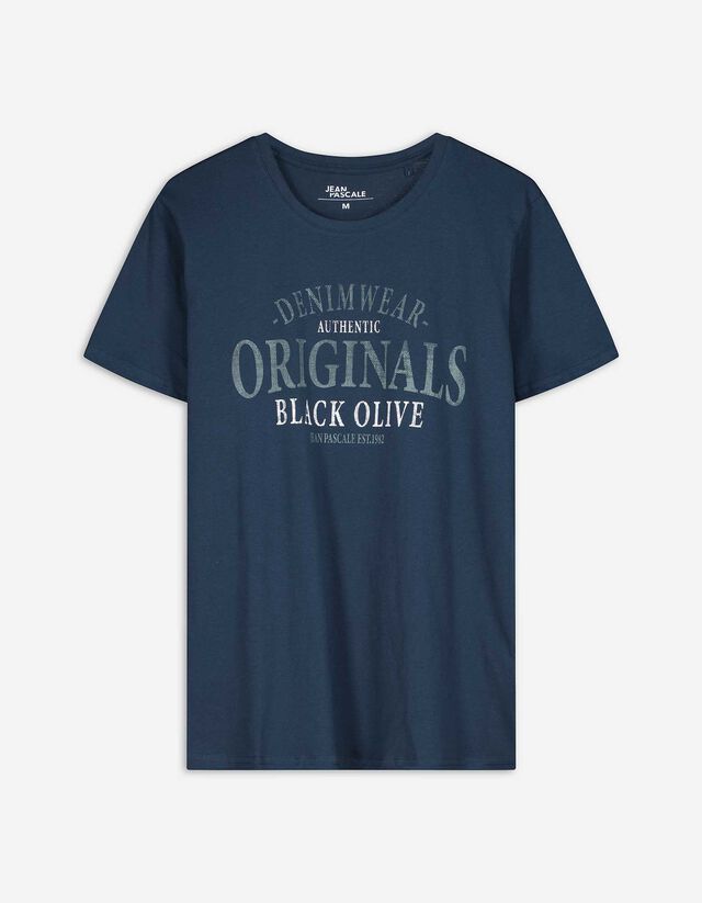 T-Shirt - Print - dunkelblau