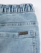 Kelnės su ki&scaron;enėmis - sviesiai melynas