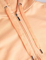 Sweatvest - Capuchon met tunnelkoord - oranje