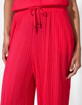 Kalhoty s širokými nohavicemi - Jednobarevné - pink