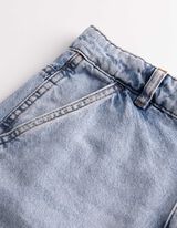 Short cargo - denim bleu clair - Bleu