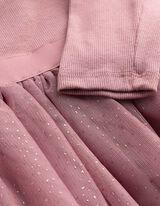 Kleid - Baumwoll-Mix - Rosa
