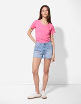 T-shirt - Percentuale di tessuto elasticizzato - rosa fucsia
