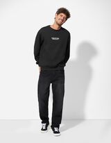 Bluză de trening - Decolteu gât - Negru