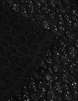 Tunica da spiaggia - Pizzo traforato - nero
