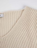 Sweter z dzianiny - dłuższy tył - bez