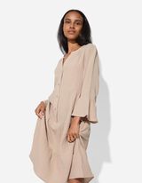 Kleid - A-Shape - beige