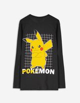 Marškinėliai ilgomis rankovėmis - Pokémon - tamsiai pilkas