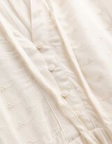 Bluse - Stickereien - Off-White