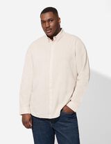 Košile - Vzhled lnu - béžová