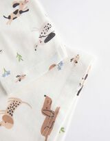 Hossz&uacute; ujj&uacute; felső - Elsz&oacute;rt nyomott minta - feher