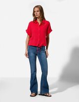 Chemise - Mousseline - Rouge