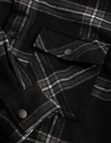 Hemdjacke - Oversized Fit - Schwarz
