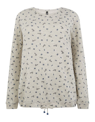 Damen Sweatshirt mit Message-Print