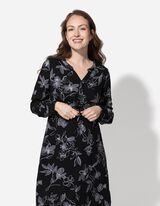 Umstandskleid - Tunnelzug am Saum - schwarz