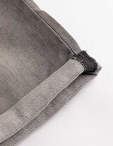 Short en jean - denim gris - Gris