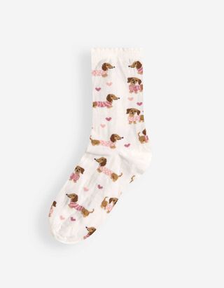 Socken - Lange Schaft - Off-White