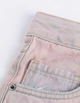 Šortky - Barvený denim - svetle  modra