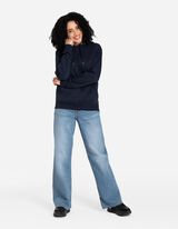 Hoodie - Kangoeroezak - donkerblauw