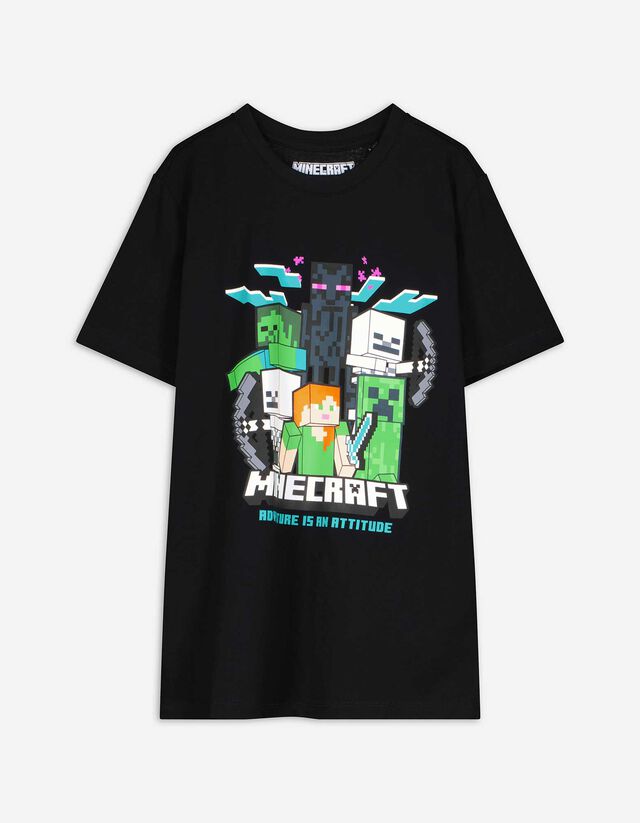 T-shirt - Minecraft - zwart