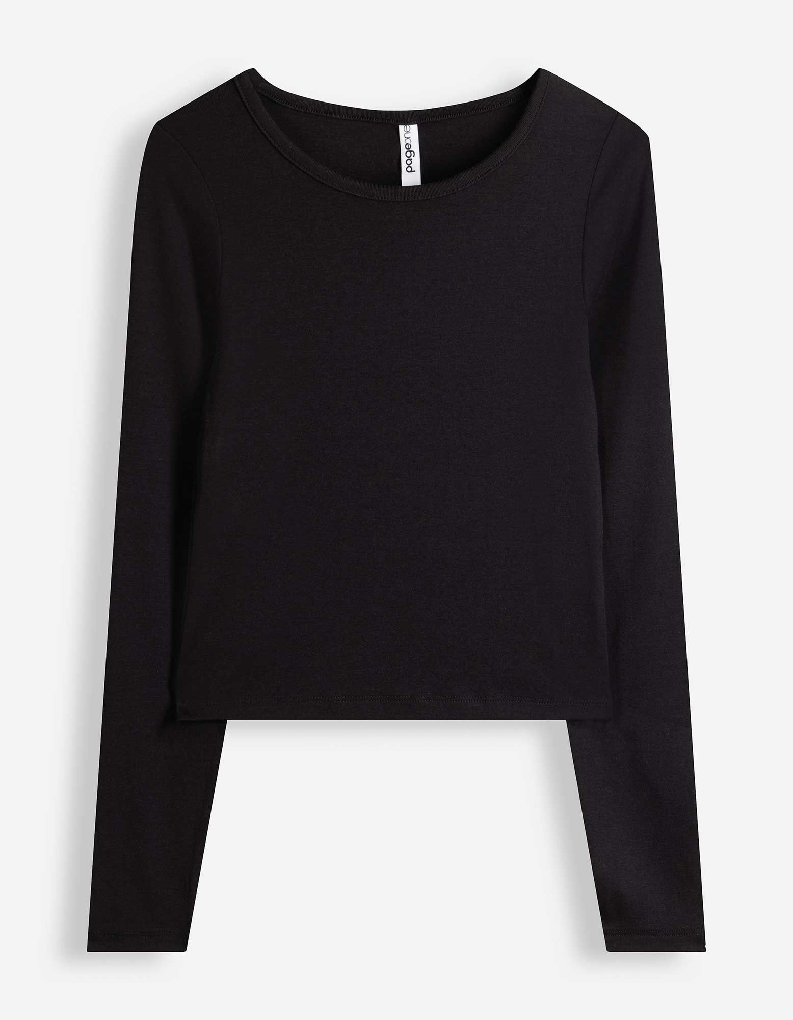 Cropped Shirt - Cropped - Schwarz