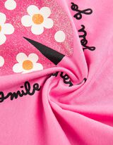 Marškinėliai - Blizgus paveikslėlis - ryskiai rozinis