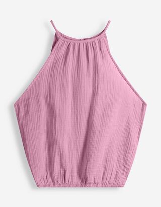 Blusentop - einfarbig - lila