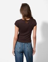 Tricou - Cositorit - Maro inchis