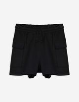 Cargoshorts - Sweat - schwarz