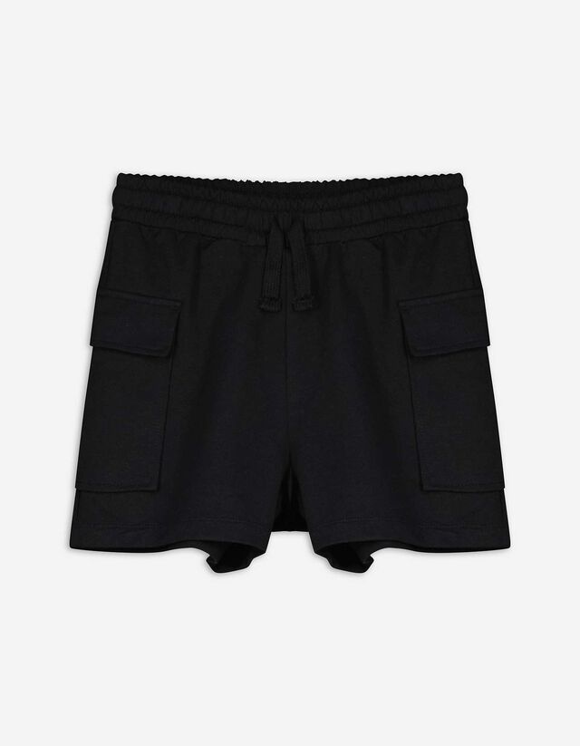 Cargoshorts - Sweat - schwarz