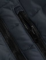 pikowana kurtka - material hydrofobowy - ciemny niebieski