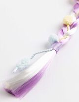 Haargummi - Mehrfarbiges Design - lila