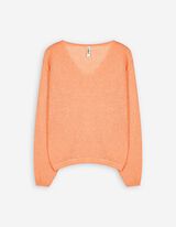Trui - V-hals - oranje