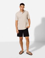 Polo - Unicolore - Beige