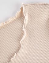 T-s&auml;rk - puuvillasegu - beezh